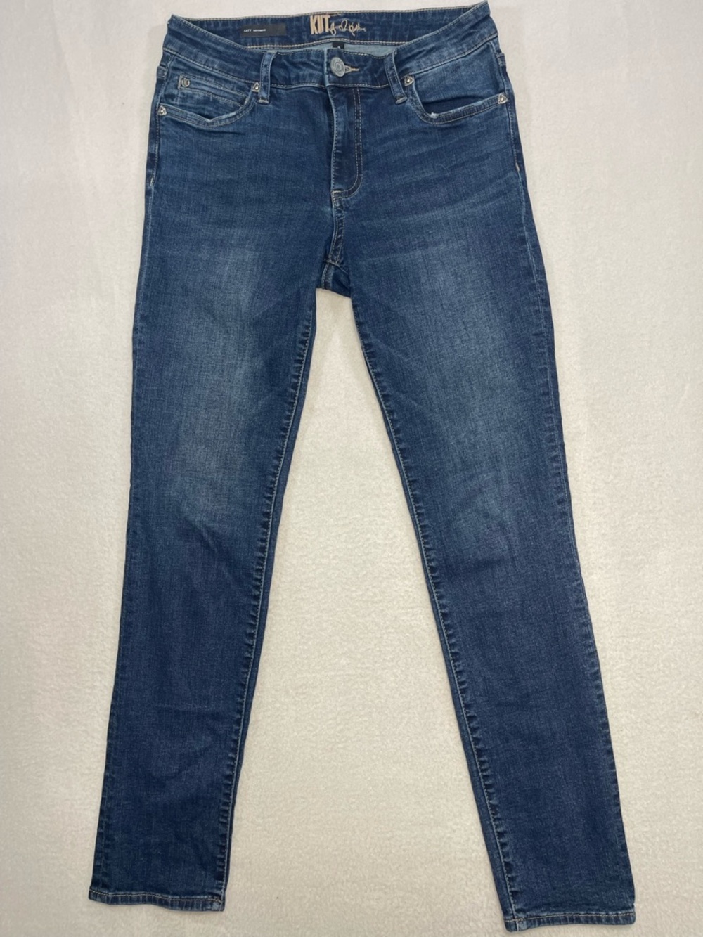 KUT from the Kloth Katy Boyfriend Jeans Size 2 Medium Wash Stretch Denim